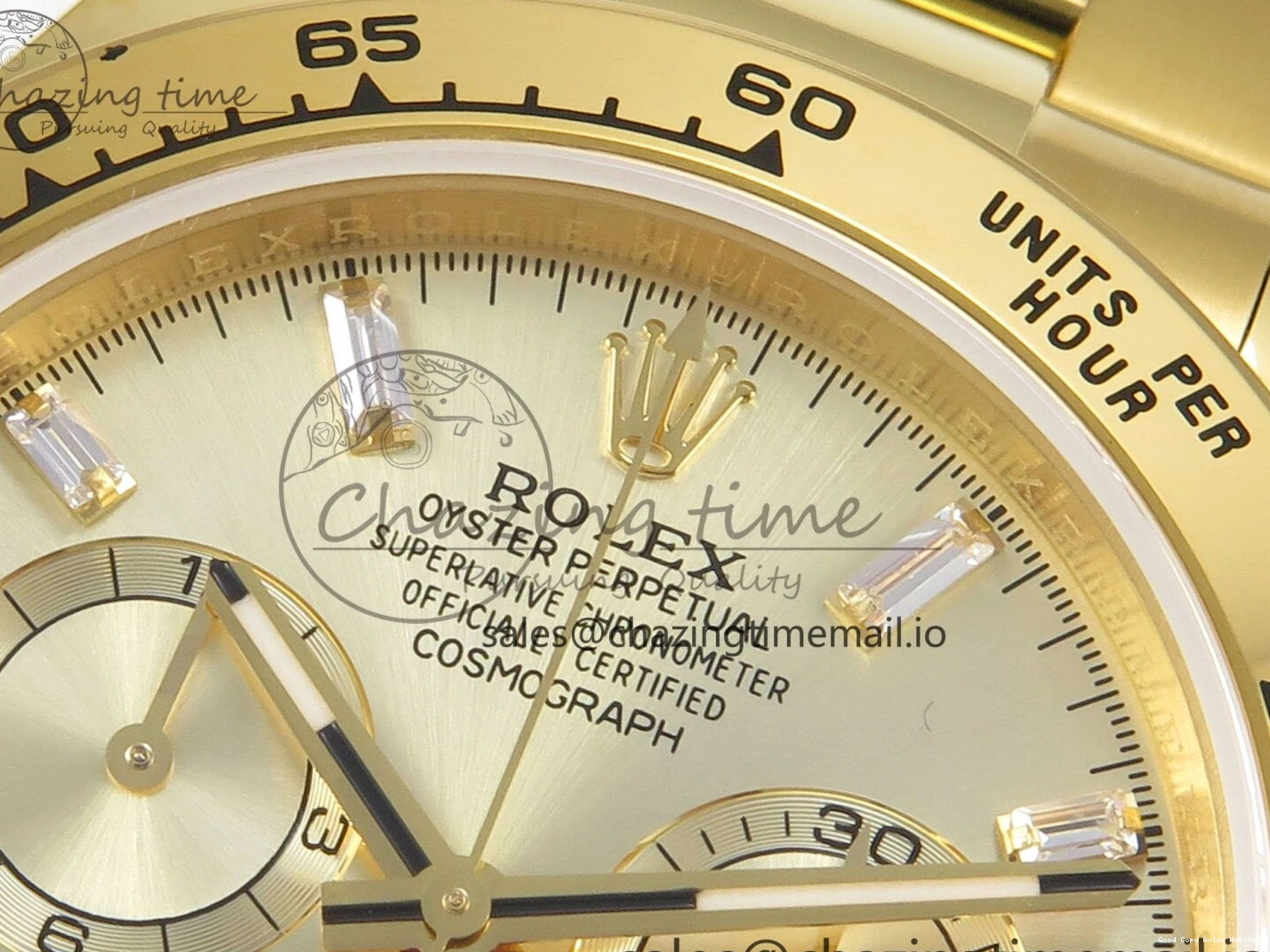 AAA Replica Watches Edition 126508 (Gain Casual Best SH4131 1:1 Weight) 305 Crystal On Dial Bracelet V6 Markers YG YG QF Daytona YG 1219